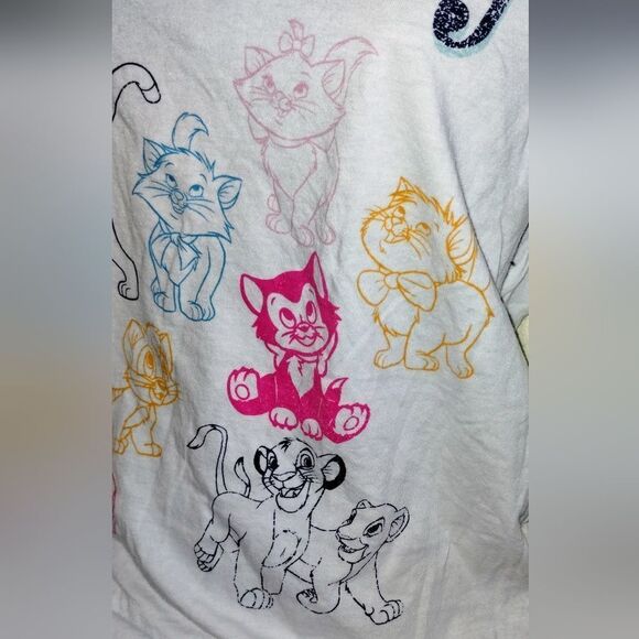 Adorable "Rare"Disney Cat Lady white classic tee - Picture 3 of 7